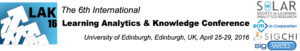 The 6th International Conference on Learning Analytics and Knowledge